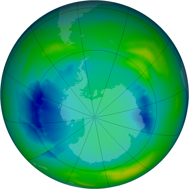 Ozone Map 2005-08-03